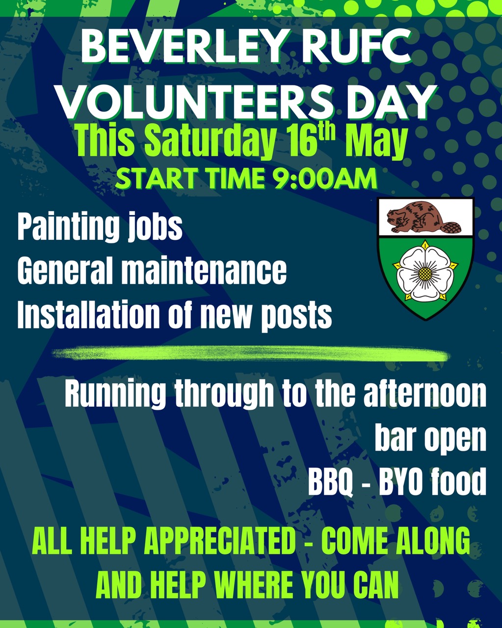 BRUFC Volunteers Day 16th May 2026
